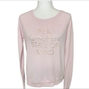 Hollister “In A Golden State of Mind” Light Pink Crewneck